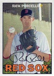 2016 Topps Heritage Base Set Rick Porcello #192 card