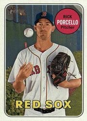 2018 Topps Heritage Base Set Rick Porcello #133 card