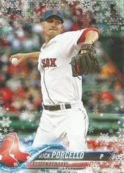 2018 Topps Holiday Base Set Rick Porcello #HMW199 card