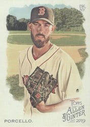 2019 Topps Allen & Ginter Base Set Rick Porcello #369 card