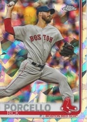 2019 Topps Chrome Sapphire Edition Base Set Rick Porcello #54 card