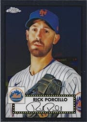 2021 Topps Chrome Platinum Anniversary Base Set Rick Porcello #266 card