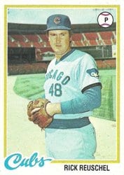 1978 Topps Base Set Rick Reuschel #50 card
