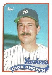 1989 Topps Base Set Rick Rhoden #18 card