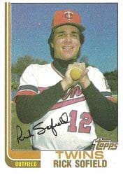 1982 Topps Base Set Rick Sofield #42 card