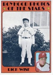 1972 Topps Base Set Rick Wise #345 card