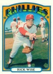 1972 Topps Base Set Rick Wise #43 card