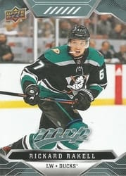 2019-20 Upper Deck MVP Base Set Rickard Rakell #163 card