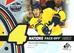 2025-26 SP Game Used 2025 4 Nations Face-Off Fabrics Rickard Rakell #4N-RR card