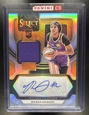 2024 Panini Select WNBA Autographed Memorabilia Rickea Jackson #AM-RJ card