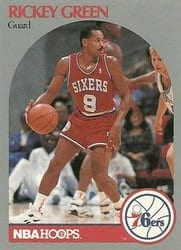 1990-91 Hoops Base Set Rickey Green #425 card