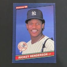 1986 Donruss Rickey Henderson #51 card