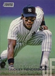 2018 Stadium Club Base Set Rickey Henderson #161 card