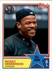 2018 Topps 1983 Topps Baseball 35th Anniversary All-Stars Rickey Henderson #83AS-50 card