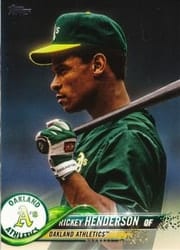2018 Topps Base Set Rickey Henderson #431 card