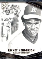 2018 Topps Gallery Masterpiece Rickey Henderson #M-17 card