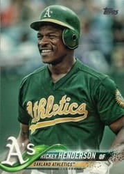2018 Topps Update Base Set Rickey Henderson #US121b card