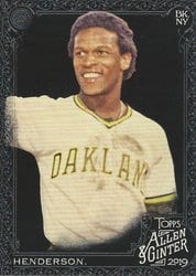 2019 Topps Allen & Ginter X Base Set Rickey Henderson #46 card