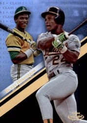 2019 Topps Gold Label Base Set Rickey Henderson #72 card