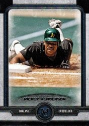 2019 Topps Museum Collection Base Set Rickey Henderson #70 card
