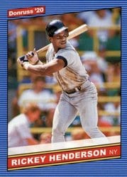 2020 Donruss Base Set Rickey Henderson #219 card