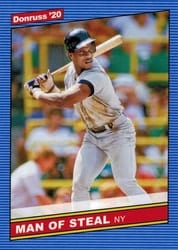 2020 Donruss Base Set Rickey Henderson #219b card