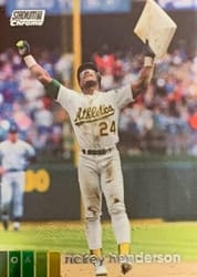 2020 Stadium Club Chrome Base Set Rickey Henderson #399 card