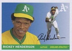 2020 Topps Archives Base Set Rickey Henderson #11 card