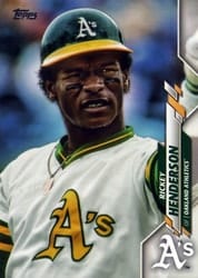 2020 Topps Base Set Rickey Henderson #309b card