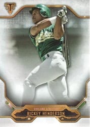 2020 Topps Triple Threads Base Set Rickey Henderson #66 card