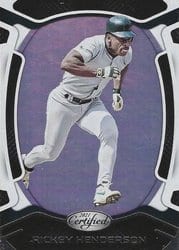 2021 Panini Chronicles Certified Rickey Henderson #40 card
