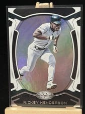 2021 Panini Chronicles Certified Autographs Rickey Henderson #40 card