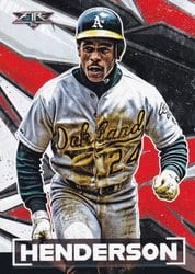 2021 Topps Fire Base Set Rickey Henderson #191 card