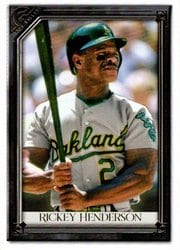 2021 Topps Gallery Base Set Rickey Henderson #137 card