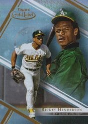 2021 Topps Gold Label Base Set Rickey Henderson #11 card