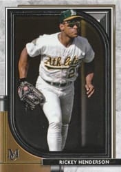 2021 Topps Museum Collection Base Set Rickey Henderson #43 card