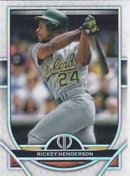 2021 Topps Tribute Base Set Rickey Henderson #21 card