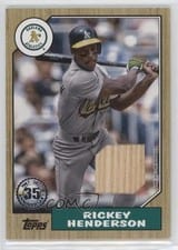 2022 Topps 1987 Topps Baseball Relics (Series 1) Rickey Henderson #87R-RH card