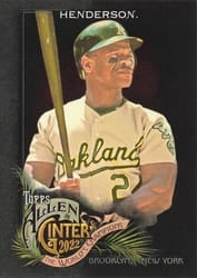 2022 Topps Allen & Ginter X Base Set Rickey Henderson #12 card
