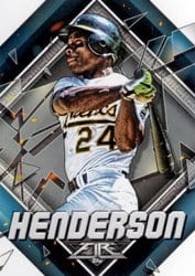 2022 Topps Fire Base Set Rickey Henderson #145 card