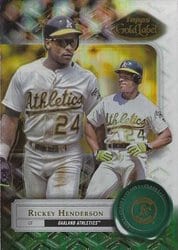 2022 Topps Gold Label Base Set Rickey Henderson #35 card