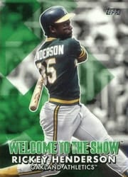 2022 Topps Welcome to the Show Rickey Henderson #WTTS-46 card