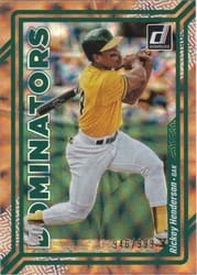 2023 Donruss Dominators Rickey Henderson #D8 card