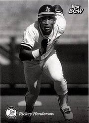 2023 Topps Black & White Base Set Rickey Henderson #64 card