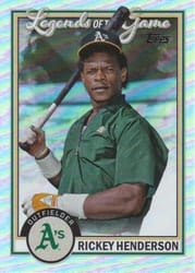 2023 Topps Legends of the Game Rickey Henderson #LG-12 card