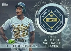 2023 Topps Update MVP Medallions Rickey Henderson #MVP-RH card