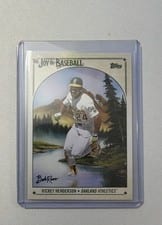2023 Topps x Bob Ross: The Joy of Baseball Base Set Rickey Henderson #48 card