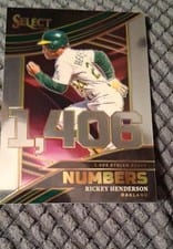 2024 Panini Select Select Numbers Rickey Henderson #6 card