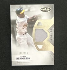 2024 Topps Tier One Legend Relics Rickey Henderson #T1LR-RH card