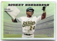 2025 Topps Chrome Platinum 1955 Topps Rails & Sails Rickey Henderson #55RS-7 card